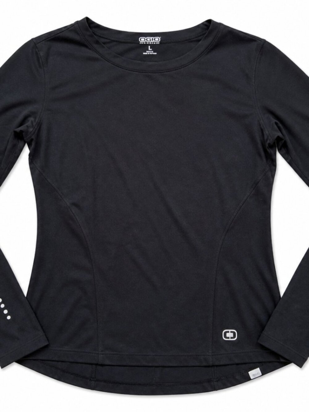 Orangetheory Long Sleeve Performance Top Black Thumbholes Size Large
